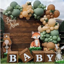 Eğlence Marketi Retro Adaçayı Karamel ve Çöl Kumu Balon Zinciri 100 Adet