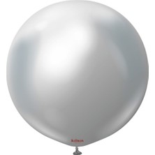 Eğlence Marketi 24 Inç 60 cm Krom Jumbo Balon Silver 1 Adet