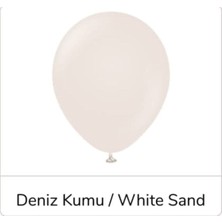 Eğlence Marketi 12 Inç Standart Boy Retro Balon 20 Adet Deniz Kumu