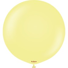 Eğlence Marketi 24 Inç 60 cm Makaron Jumbo Balon Makaron Sarı 1 Adet