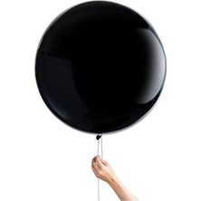 Eğlence Marketi 36 Inç Jumbo Balon 90 cm Çap 1 Adet Siyah