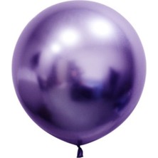 Eğlence Marketi 24 Inç 60 cm Krom Jumbo Balon Violet 1 Adet
