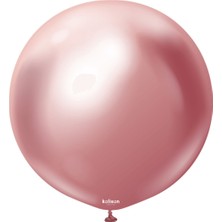 Eğlence Marketi 24 Inç 60 cm Krom Jumbo Balon Pembe 1 Adet