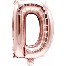 Eğlence Marketi 40 Inç 100 cm Rose Gold Folyo Harf Balon E