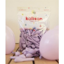 Eğlence Marketi 5 Inç Standart Boy Makaron Balon Lila 100 Adet