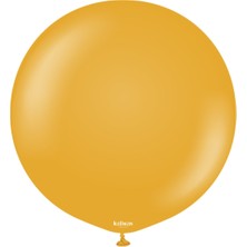 Eğlence Marketi 24 Inç 60 cm Retro Jumbo Balon Zerdeçal 1 Adet
