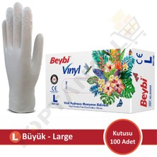 Beybi Vinil Pudrasız Muayene Eldiven Mdr - Koli (20 Paket)