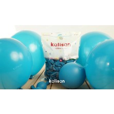 Eğlence Marketi 12 Inç Standart Boy Pastel Balon 10 Adet Turkuaz