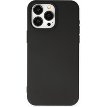 Ahk iPhone 15 Pro Kılıf ve Ekran Koruyucu Set Silinebilir Soft Liquid Silikon Nano Cam - Siyah