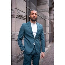 Sardınelli Mono Yaka Torba Cep Slim Fit Takım Elbise