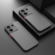 CepLab Xiaomi Redmi Note 13 Pro 5g Kılıf Kenarları Renkli Kamera Lens Korumalı Frosted Mat Silikon Kapak