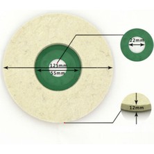 Nidage 2 Yıl Yün Keçe Diski Sıkıştırılmış Parlatma Keçesi Avuç Taşlama Spiral Için Naturel Yün Keçe Disk 1