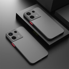 CepLab Xiaomi Redmi Note 13 Pro 4g Kılıf Kenarları Renkli Kamera Lens Korumalı Frosted Mat Silikon Kapak