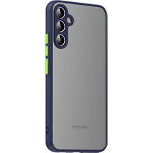 CepLab Samsung Galaxy A35 Kılıf Kenarları Renkli Kamera Lens Korumalı Frosted Mat Silikon Kapak