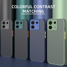 CepLab Xiaomi Redmi Note 13 Pro 5g Kılıf Kenarları Renkli Kamera Lens Korumalı Frosted Mat Silikon Kapak