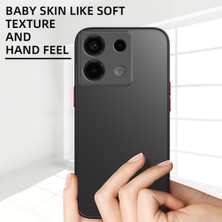 CepLab Xiaomi Redmi Note 13 Pro 5g Kılıf Kenarları Renkli Kamera Lens Korumalı Frosted Mat Silikon Kapak