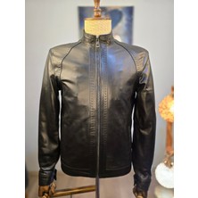 Always Leather Ince Işçilikli Usta Işi Özel Dikim Kuzu Derisi Mont