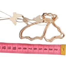 NFzz Store Kelebek Figürlü Sallantılı Metal Gold Mandal Toka
