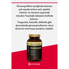 Microbiome Ginseng Complex Kore, Sibirya, Amerikan Ginsengi, L-Arjinin ve Ginkgo Biloba 30 Kapsül