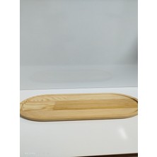 AR&MA WOOD Oval Uzun Sunum Tabağı / Sunum Tepsisi 34 cm