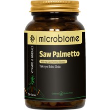 Microbiome Saw Palmetto 30 Tablet (600 Mg Cüce Palmiye Ektresi)