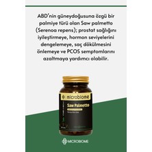 Microbiome Saw Palmetto 30 Tablet (600 Mg Cüce Palmiye Ektresi)