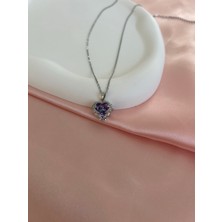 Shining Jewelery Kalpli Çelik Doğal Taşlı Kolye