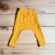 Enhitbaby Çift Kat Müslin, Çocuk Müslin Şalvar Pantolon, %100 Pamuk, Beli Lastikli