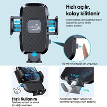 Farway Araç Içi Vantuzlu Premium Telefon Tutucu Cam ve Torpido Için