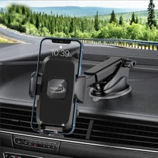 Farway Araç Içi Vantuzlu Premium Telefon Tutucu Cam ve Torpido Için