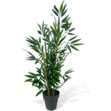 Nettenevime Yapay Ağaç Bambu Ağacı 3 Gövdeli 90*40CM Siyah Saksılı