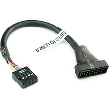 Ancheyn 9 Pin USB 2.0 Dişi 19 Pin USB 3.0 Erkek Çevirici Dönüştürücü Adaptör Kablosu 4584