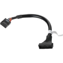 Ancheyn 9 Pin USB 2.0 Dişi 19 Pin USB 3.0 Erkek Çevirici Dönüştürücü Adaptör Kablosu 4584