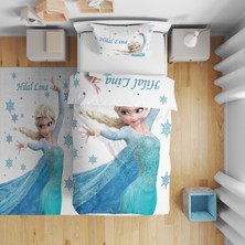 Adenka Home Isme Özel,  Elsa Desen Tek Kişilik Nevresim Seti