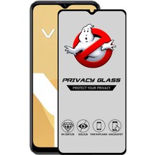 Caseart Vivo Y16 Tam Kaplayan Privacy Hayalet Temperli Ekran Koruycu Cam