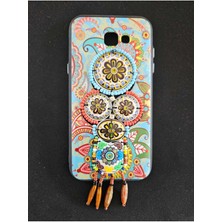 Vardar Aksesuar Galaxy A7 2017 Kılıf Özel Tasarım Renkli Halhal Silikon