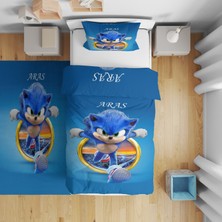 Adenka Home Isme Özel, Sonic Desen Tek Kişilik Nevresim Seti