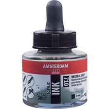 Amsterdam Sıvı Akrilik Mürekkep Boya 30ML 710 Neutral Grey