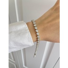 Zweig Swarovski Kalpli Çelik Bileklik