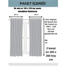 Mebelport Curtain Sarı Double Blackout 100%  Karartma Kuş Gözü Dikim (Iki Kanat)