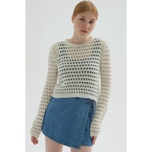 Fashion Friends 24y0060k1 Kadın Ajurlu Bluz