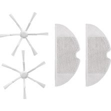 Mija Xiaomi Vacuum Mop 2c (XMSTJQR2C / STYTJ03ZHM) Beyaz 2 Yan Fırça 2 Mop Bezi