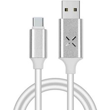 Markofist MF-DK14 Sese Duyarlı Işıklı Type-C USB Data ve Şarj Kablosu