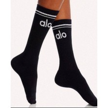 Balcelli Alo Yoga Siyah Çorap
