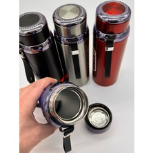 Kent Bazaar 1. Kalite 316 Paslanmaz Çelik Termos Taşınabilir  Askılı Vakumlu Kapak 800 Ml.