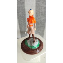 3D HAPPY Avatar Son Hava Bükücü Aang Boyalı Figür 15 cm