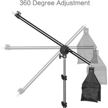 Tianya 50 x 70 cm Crossbarlı SoftBox 4 Duylu LED 200 cm Ayaklı Sürekli Işık Ürün Reklam Makyaj Stüdyo Çekimleri