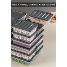 Meleni Home 15'li Buzdolabı Organizer Mikrodalga ve Difrize Uygun Saklama Kabı 1X2400ML-4X1170-2X1200ML-8X600ML