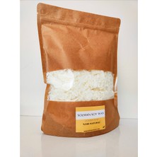 Solman %100 Natural Soy Wax Pul Şeklinde Flake Vegan Organik Soya Wax Doğal Kokulu Mum Yapma Malzemesi 5 kg