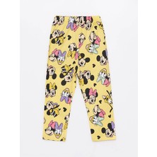 LC Waikiki  Polo Yaka Kısa Kollu Minnie Mouse Baskılı Kız Bebek Pijama Takım